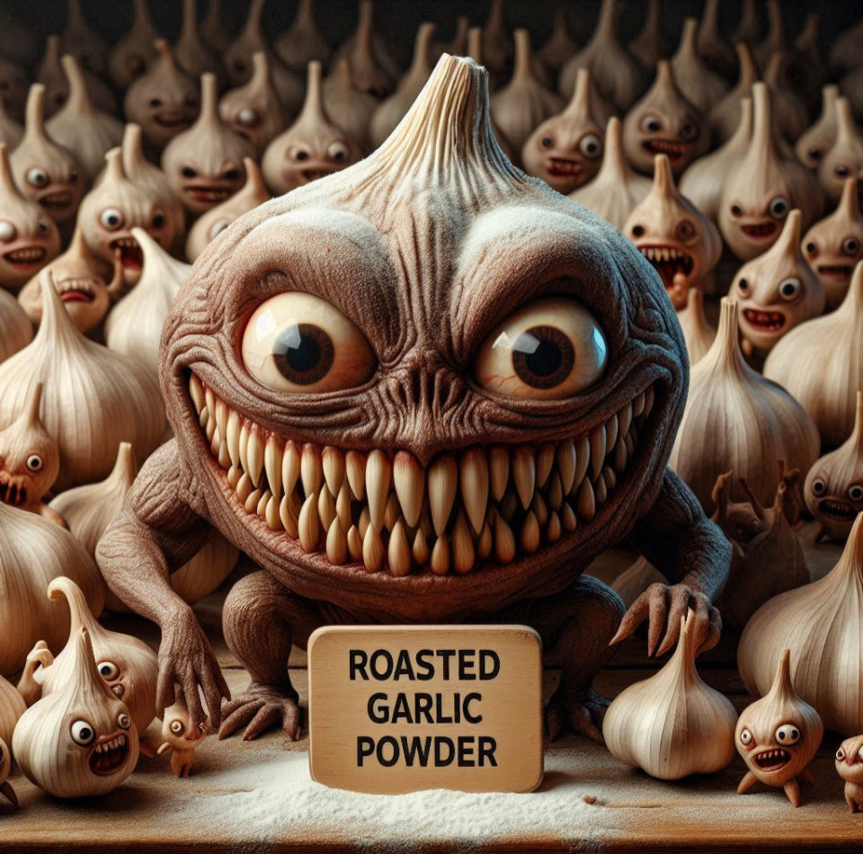 Savory Roasted Garlic Seasoning - Dehydrated Perfection in 3oz Spice Containers