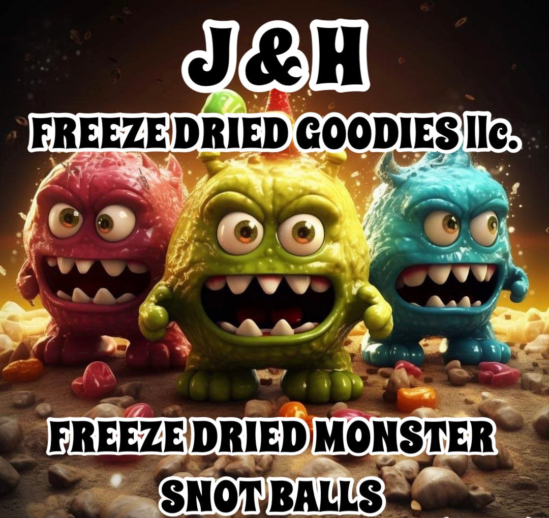 Freeze dried snot balls