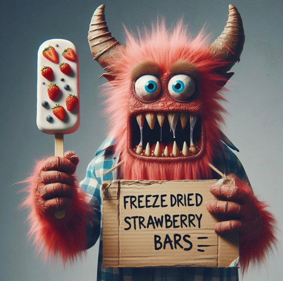 Freeze Dried strawberry Eclairs Ice Cream Bars
