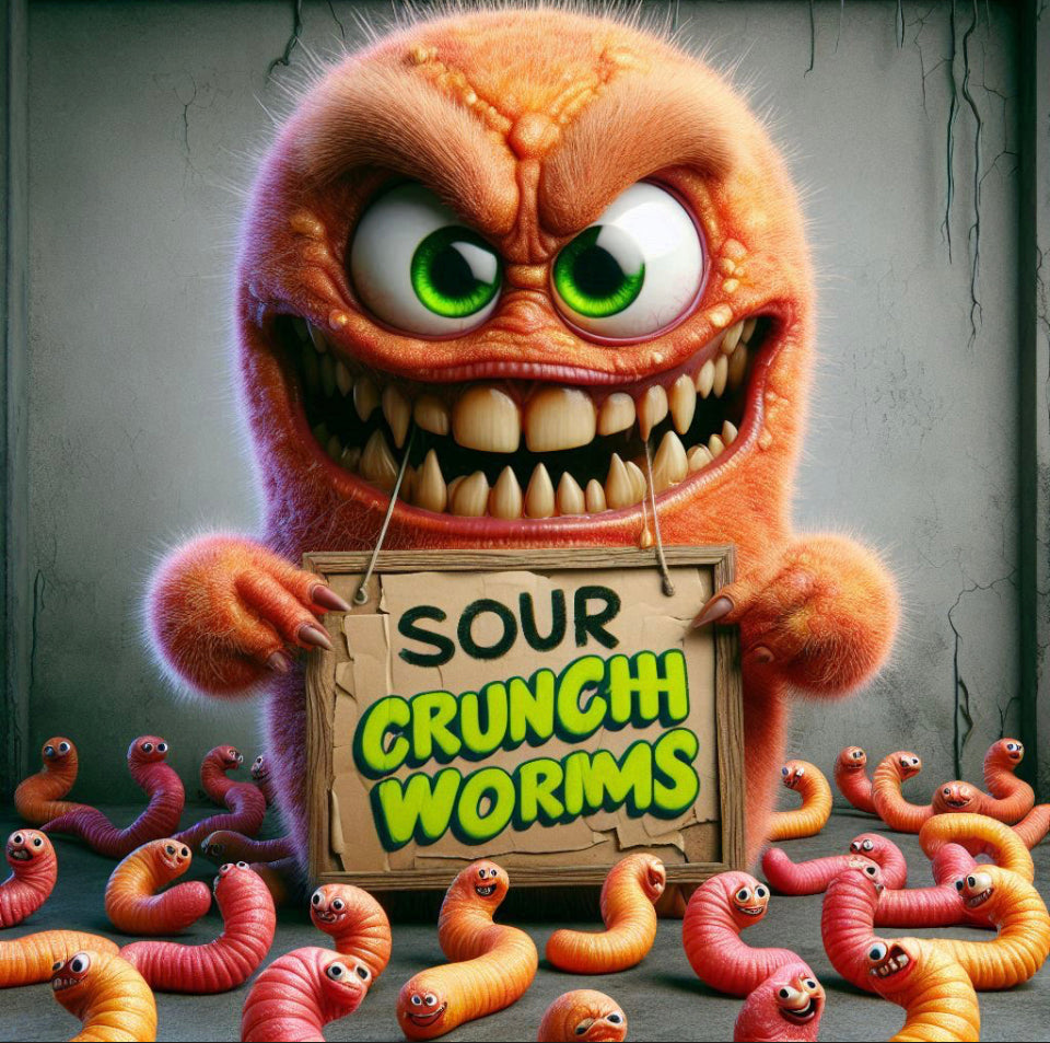 Freeze Dried Monster Sour Crunch Worms
