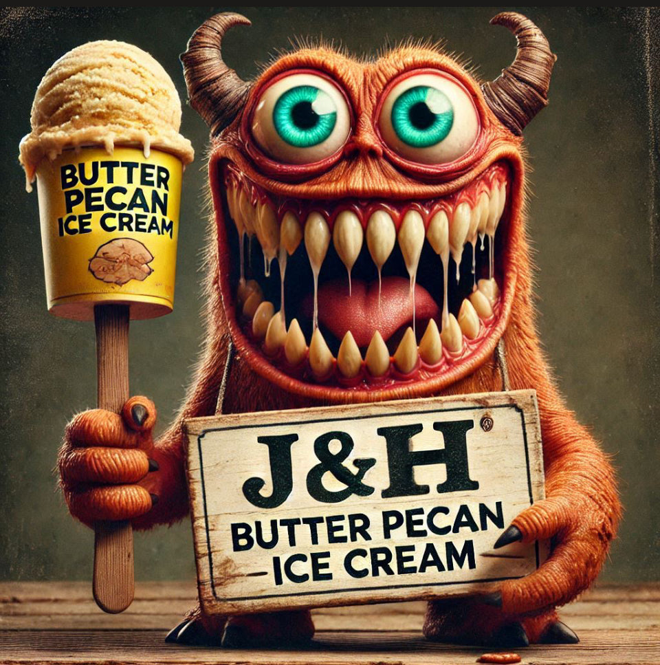 Freeze Dried Butter Pecan Ice cream